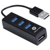 Hub USB 2.0 Bright 0059 com 4 Portas Mini Plug and Play