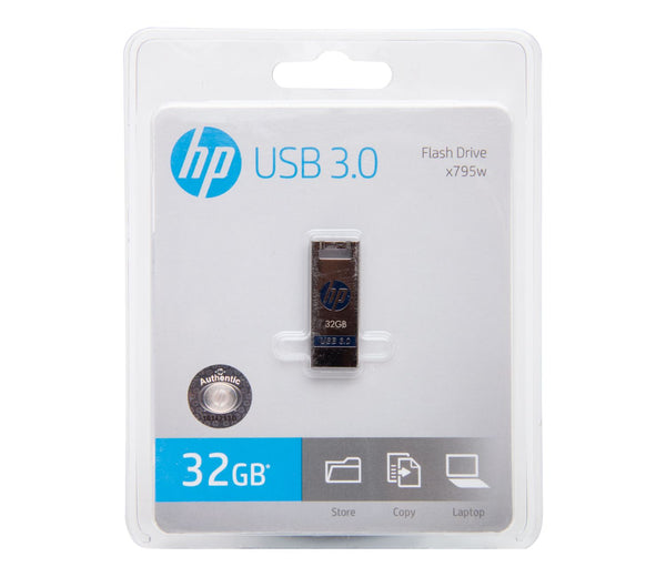Pen drive 32 GB HP X795W prata