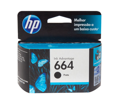 Cartucho HP 664 Preto F6V29AB Original
