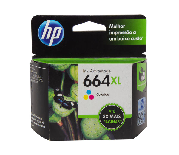 Cartucho HP 664XL Colorido F6V30AB Original Alto Rendimento