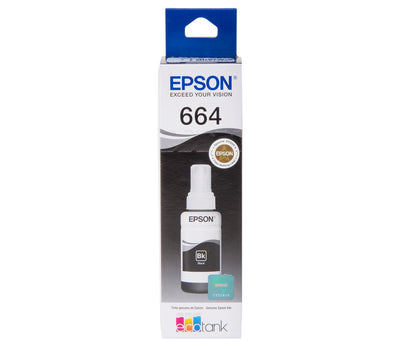 Refil de Tinta Epson T664120 Preto Original