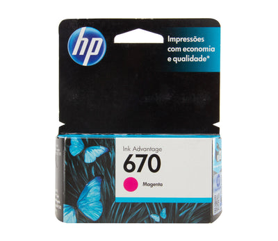 Cartucho de Tinta 670 Standard Magenta - HP