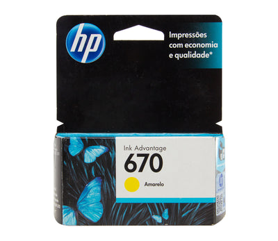 Cartucho de Tinta 670 Standard Amarelo - HP