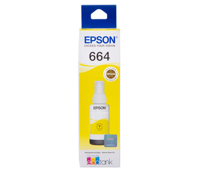 Refil de Tinta Epson T664420 Amarelo Original