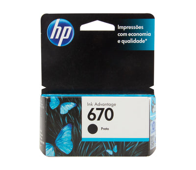 Cartucho de Tinta 670 Standard Preto - HP
