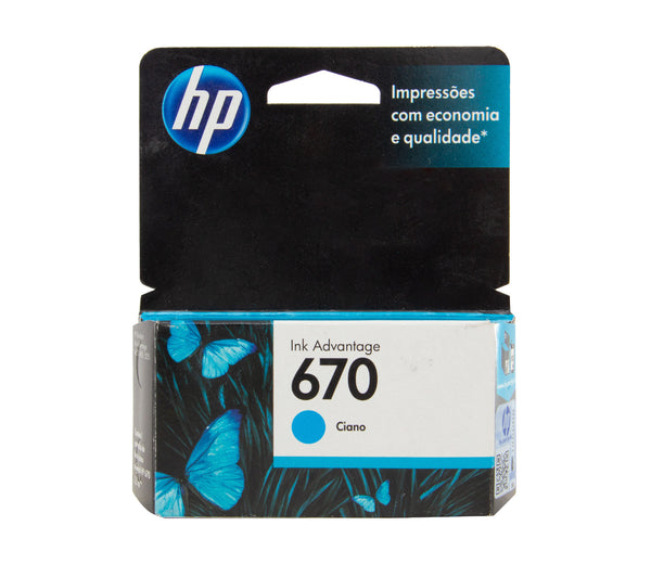 Cartucho de Tinta 670 Standard Ciano - HP