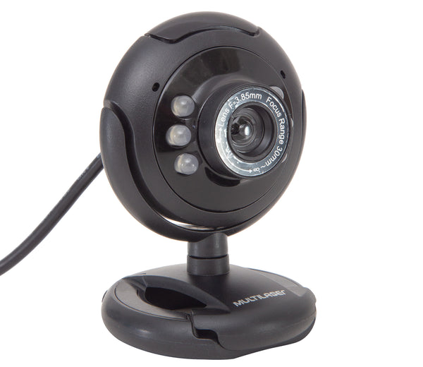 Webcam Multilaser WC045 com microfone e LED noturno