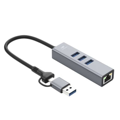 HUB C3TECH USB-C / USB-A 4 PORTAS USB 3.0 HU-LAN1000GY