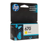 Cartucho de Tinta 670 Standard Amarelo - HP
