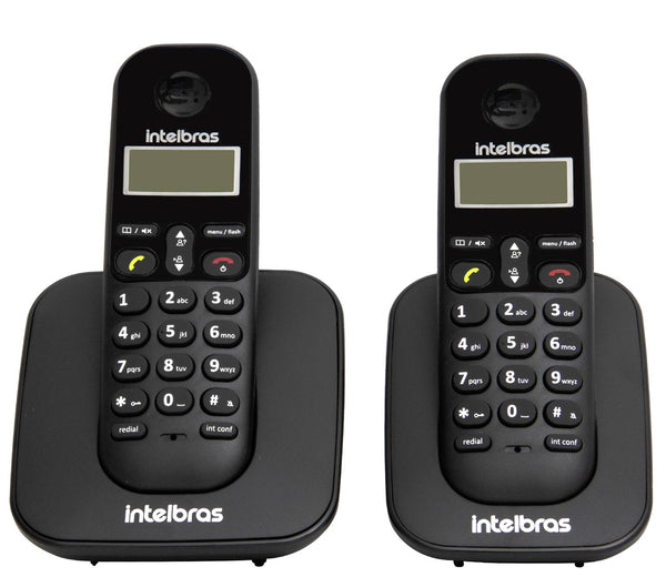 Telefone sem fio Intelbras TS3112 + Ramal preto