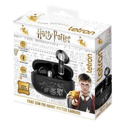 Fone de ouvido bluetooth Letron Harry Potter preto