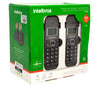 TELEFONE INTELBRAS SEM FIO TS5122 + RAMAL PRETO