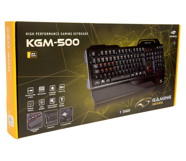 TECLADO USB GAMER C3TECH KGM-500BK