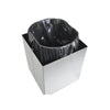 Lixeira Tramontina Luz 4,5 litros aço inox