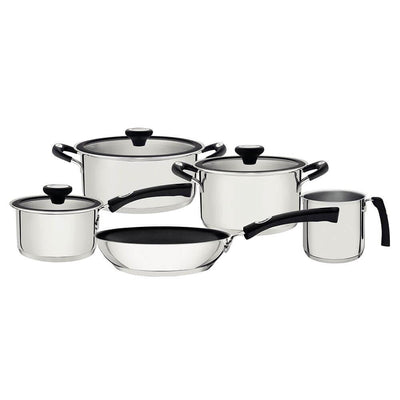 Jogo de Panela Tramontina Solar Silicone 5 Peças Aço Inox - 6512