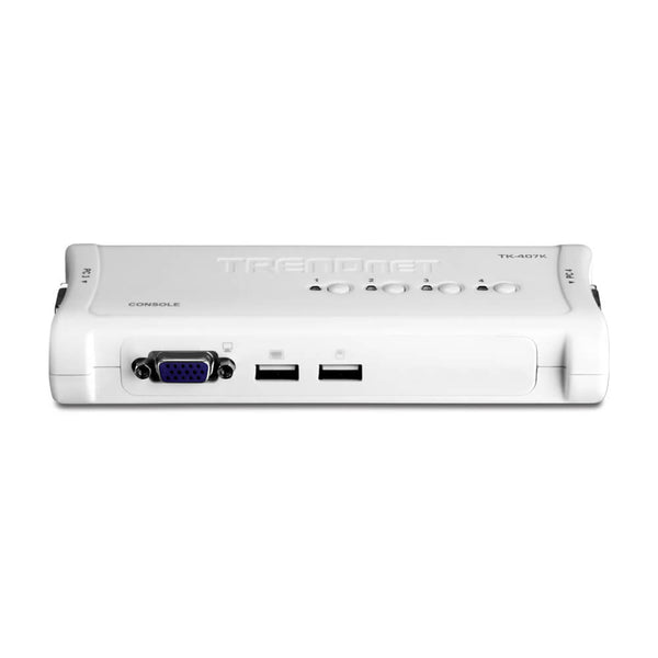 COMUTADORA TRENDNET KVM TK407K USB 04 PORTAS