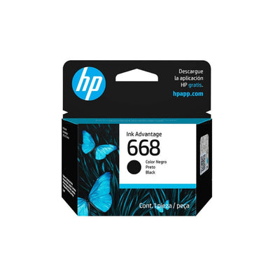 Cartucho HP 7FP37VL Preto (668)