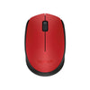 Mouse Logitech sem fio M170 vermelho