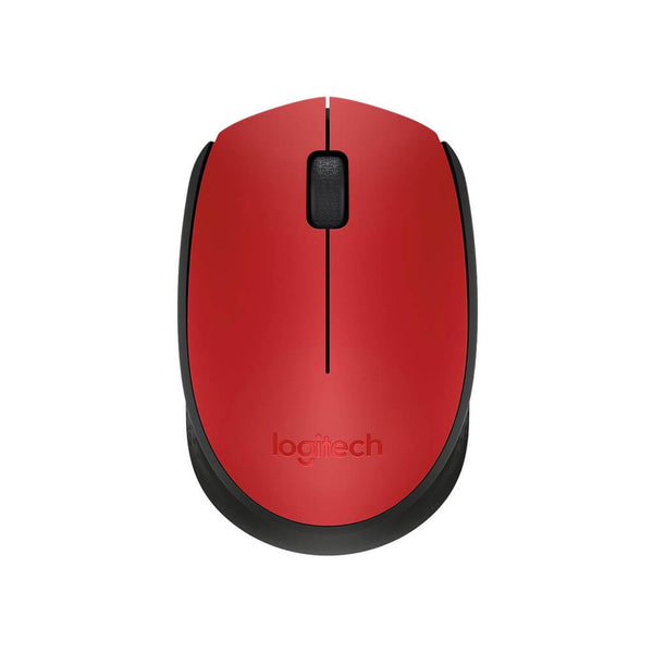 Mouse Logitech sem fio M170 vermelho