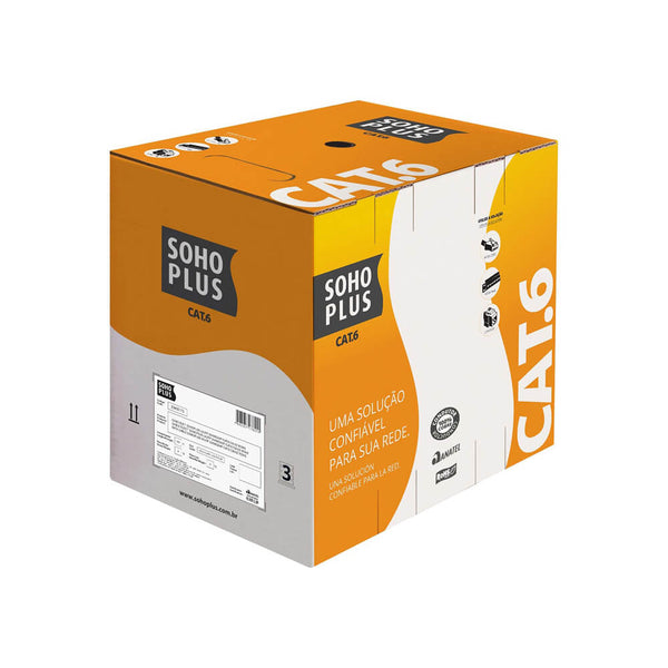 Conector RJ45 Macho Furukawa SohoPlus Cat6 8 Vias para Cabo Sólid