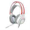 Fone de ouvido Headset Redragon gamer Scream H231 RGB branco