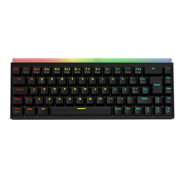 TECLADO GAMER MECANICO PCYES 60% SHIYAN BLACK VULCAN RGB - TPSHBV