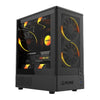 GABINETE GAMER PCYES KAURI BLACK VULCAN - GKRIBV