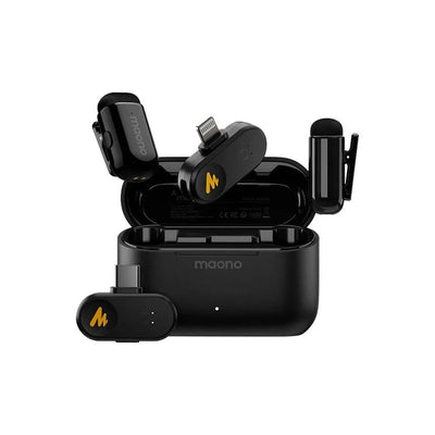 MICROFONE DE LAPELA SEM FIO MAONO WAVE T1 MINI WM622 TIPO C + LIG