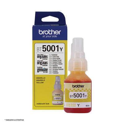 Refil de Tinta Brother BT5001Y Amarelo Original T300