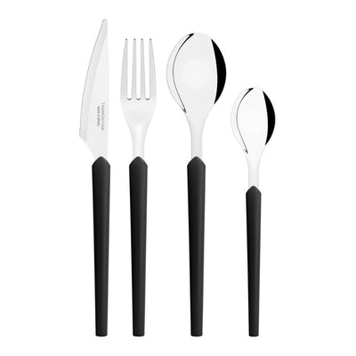 Faqueiro Tramontina Obelline Inox Preto 24 Peças