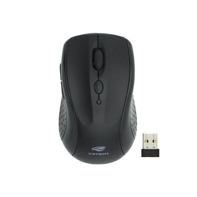 Mouse sem fio C3Tech dual mode bluetooth e receptor M-BT12BK