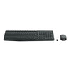 Kit teclado e mouse sem fio MK235 cinza e preto Logitech