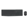 Kit teclado e mouse sem fio MK235 cinza e preto Logitech