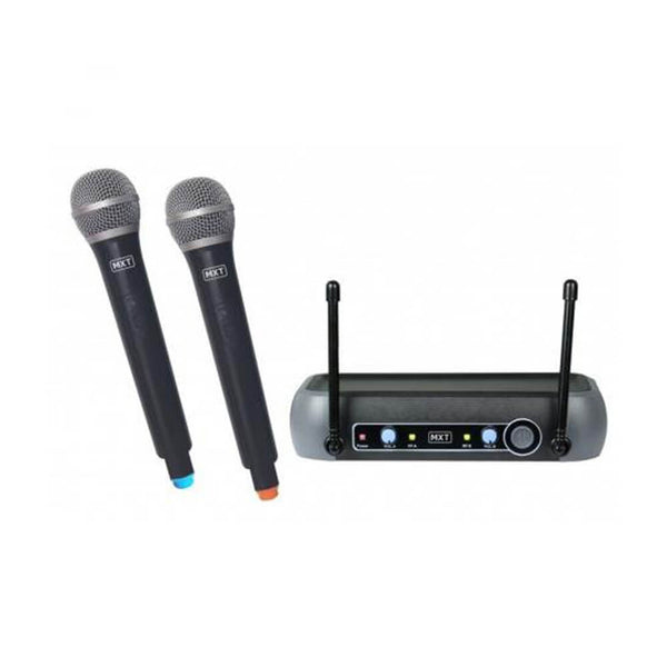 MICROFONE MXT SEM FIO UHF202 DUPLO