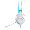 Fone de ouvido Headset Redragon gamer Scream H231 RGB branco