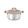 JOGO DE PANELA TRAMONTINA ROMAGNA 4 PEÇAS ACO INOX MARFIM - 28799