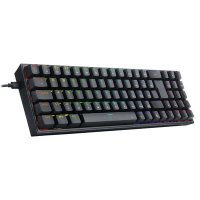TECLADO MECANICO GAMER REDRAGON K628-RGB-B POLLUX RGB PRETO