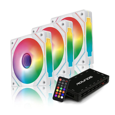 Kit Cooler 3 Unidades Round5 + Controladora para Gabinete Aurora