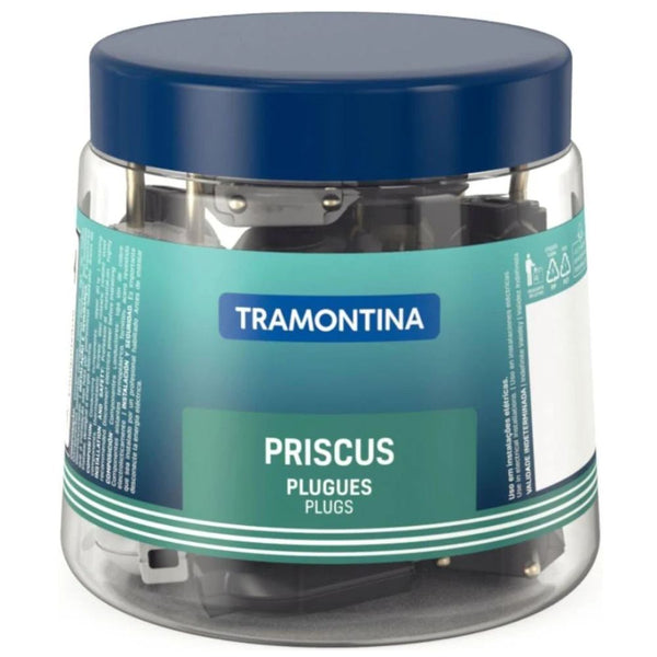 PLUG MACHO 2 PINOS 10A PRETO/BRANCO