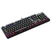 Teclado Mecânico Gamer T-Dagger Axis Rainbow Preto ABNT2