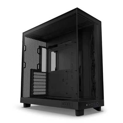 GABINETE GAMER NZXT H6 FLOW RGB PRETO