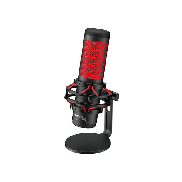 Microfone de mesa HyperX Quadquest led vermelho