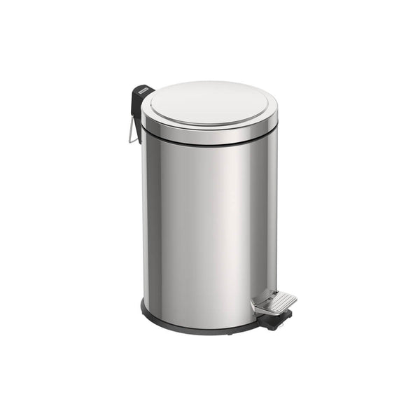Lixeira Tramontina com pedal 12 litros aço inox