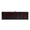 Teclado mecânico Redragon Mitra Led vermelho K551 switch azul