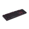 Teclado mecânico Redragon Mitra Led vermelho K551 switch marrom