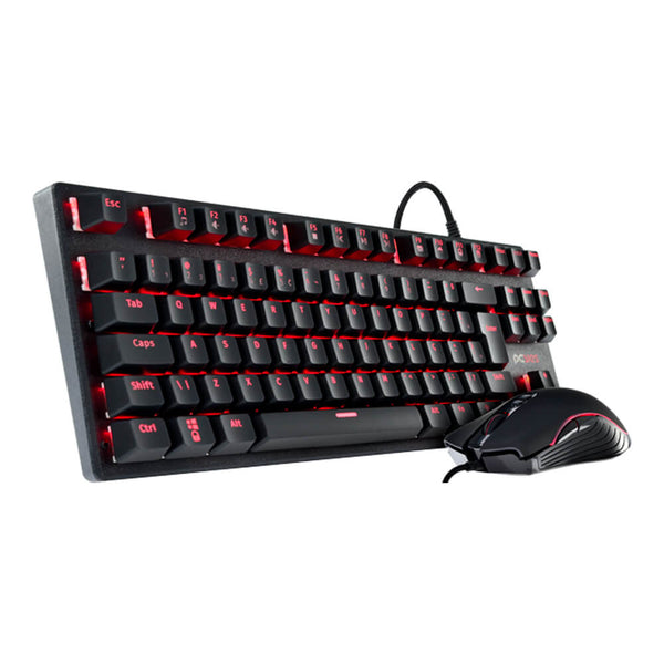 Kit gamer de teclado mecânico e mouse USB Pcyes MK50LR