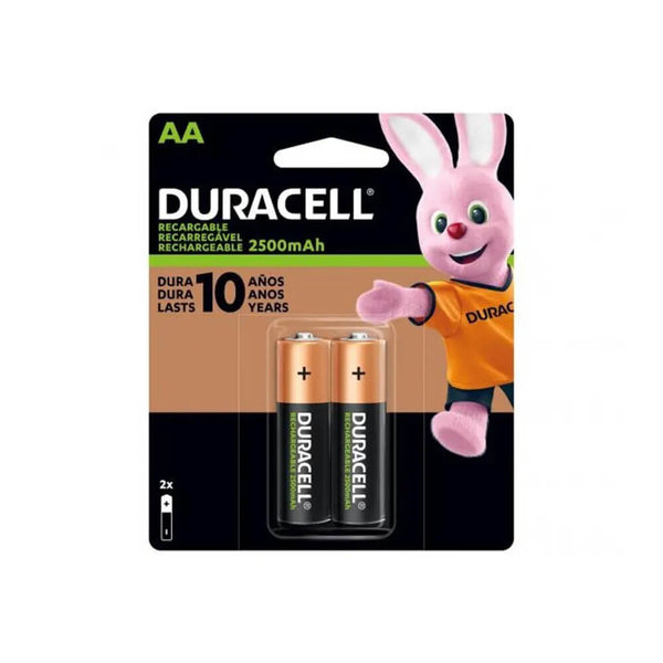 PILHA RECARREGÁVEL DURACELL C/2 AA  2500MAH