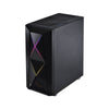 Gabinete full tower Pcyes Dimension preto LED RGB