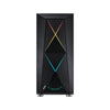 Gabinete full tower Pcyes Dimension preto LED RGB