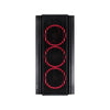 GABINETE MID-TOWER PCYES ATMOS PRETO LED VERMELHO - ATPTVM4FCV -